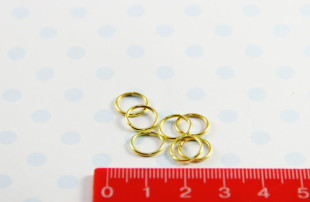 Кольцо для бус R-07 7мм 50 шт №01 под золото