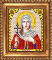 Рисунок на ткани для вышивки бисером И-4115 Святая Мученица Лариса 20х24,5см